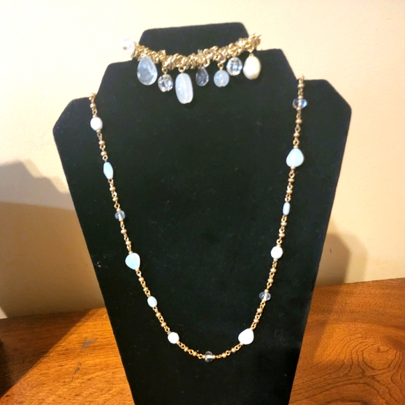 Cookie Lee Gold Glass Bead Necklaces (Two Necklaces included) - Picture 8 of 9